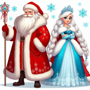 Поздравления деда Мороза и Снегурочки